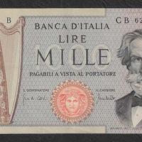 Italia -banconota circolata da 1000 Lire Verdi '71