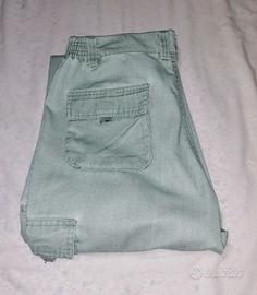 Pantaloni cargo uomo verde 