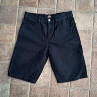 DICKIES JEANS NERI CORTI ESTIVI UOMO - TAGLIA 29