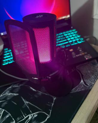 Microfono gaming nero