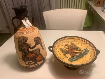 Vaso e alzata riproduzioni museo class. greco