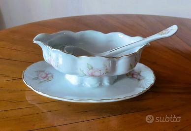 Salsiera Field Haviland Limoges con sottovassoio