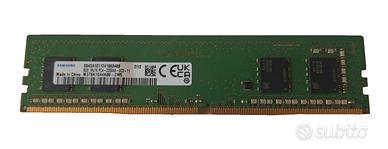 RAM DDR4 8Gb UDIMM 3200 Mhz marca Samsung per PC