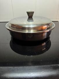 Casseruola bassa con coperchio vintage