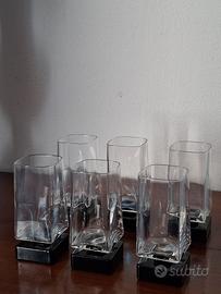 Bicchieri vintage Bormioli, epoca  '80, cristallo