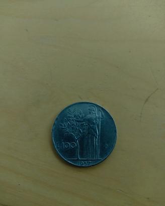 Lire 100 del 1957
