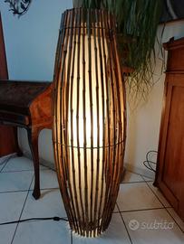 Lampada bambù anni 70
