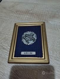 Quadretto Cellini Pegaso Stock 1987 metallo argent