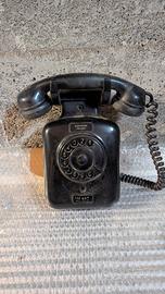 telefono nero da parete  vintage 