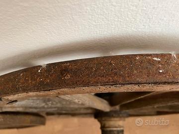 coppia ruote carro antiche