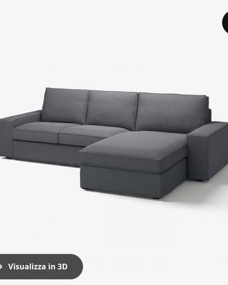 Divano IKEA KIVIK 3 posti con chaise-longue