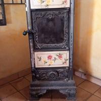 Stufa a legna in ghisa e acciaio castelmonte+p.leg