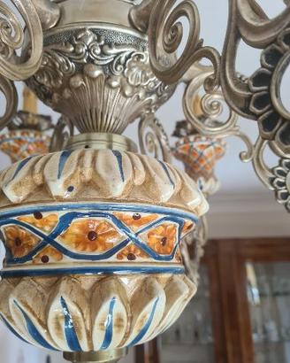 lampadario vintage di ottim fattura napoletana in