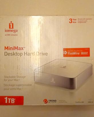 iomega MiniMax Desktop Hard Drive 1TB SIGILLATO