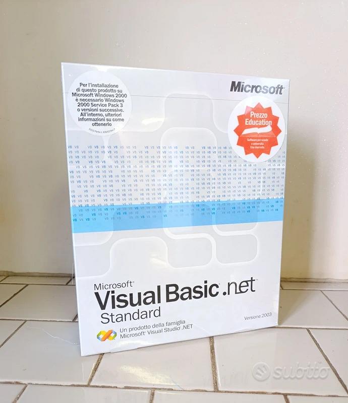 Visual Basic .NET Standard 2003 Microsoft NUOVO - Informatica In