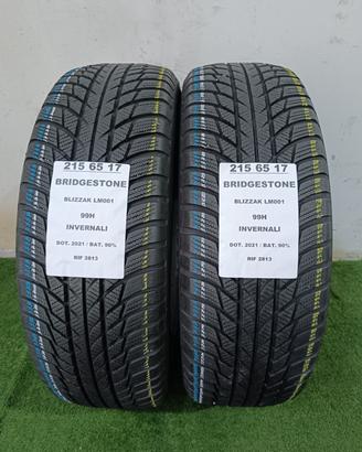 2 GOMME 215 65 17 BRIDGESTONE INV RIF2813