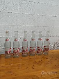 lotto 6 bottiglie vintage pepsi