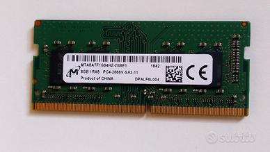 Ram 8GB DDR4 2666 SO-DIMM