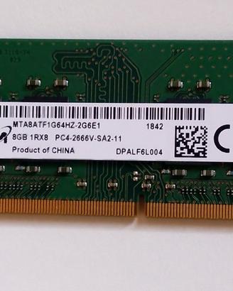 Ram 8GB DDR4 2666 SO-DIMM