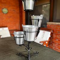 Piedistallo portavasi in ferro battuto