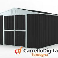 Box struttura lamiera Acciaio 327x307cm nero