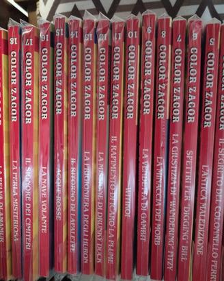 serie fumetti completa ZAGOR COLOR