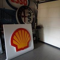 insegna schell originale benzinaio vintage 