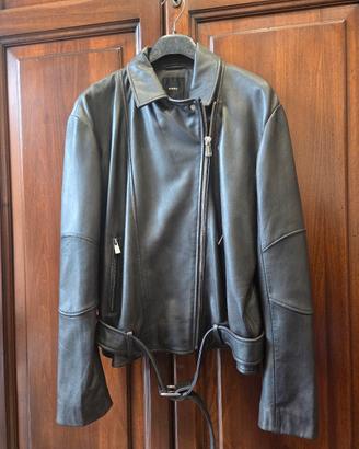 chiodo in pelle pinko