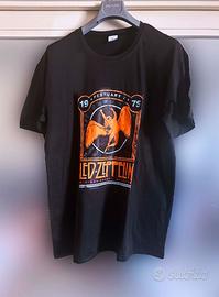 T-Shirt "Led Zeppelin" Nera XXL "1975"