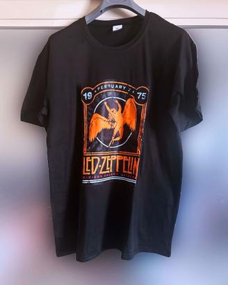 T-Shirt "Led Zeppelin" Nera XXL "1975"