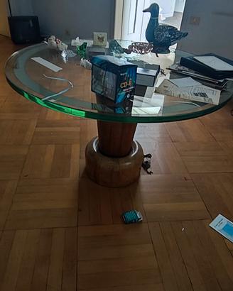 Tavolo in Legno e Vetro 