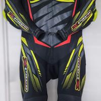 tuta da moto in pelle xrace SMP nuova 50-52 L