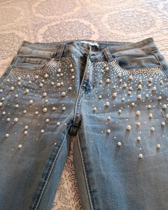 Jeans con perline