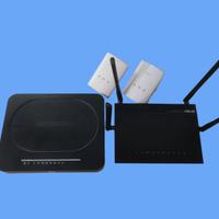 2 Powerline D-Link + 2 Modem/router