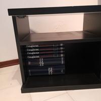 mobiletto  nero  con ripiani