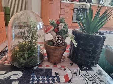 Tris di Piantine Finte Decorative 