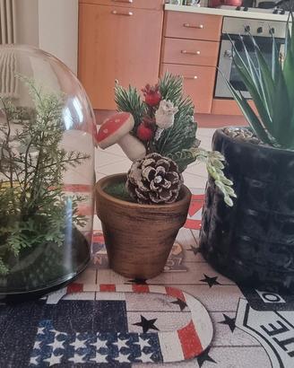 Tris di Piantine Finte Decorative 