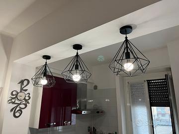 Lampadario design byron nero E27 -36,5cm