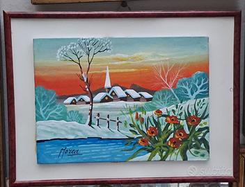 quadro Naif di Morea Ugo