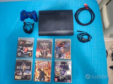 Sony PS3 Super Slim 500GB + controller + 6 giochi
