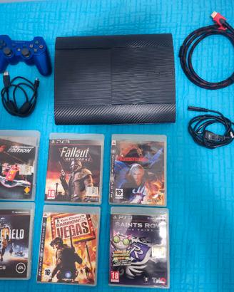 Sony PS3 Super Slim 500GB + controller + 6 giochi