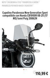 Cupolino Puig per Honda CB1000R