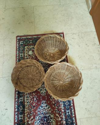 Cestini in vimini grandi