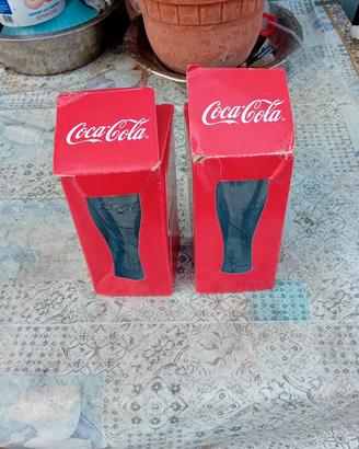set bicchieri da collezione coca cola 