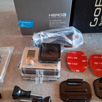 GoPro Hero 3 - Silver Edition + accessori