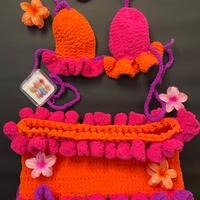 Moda Mare Modello Unico, arancione, viola, rosa 