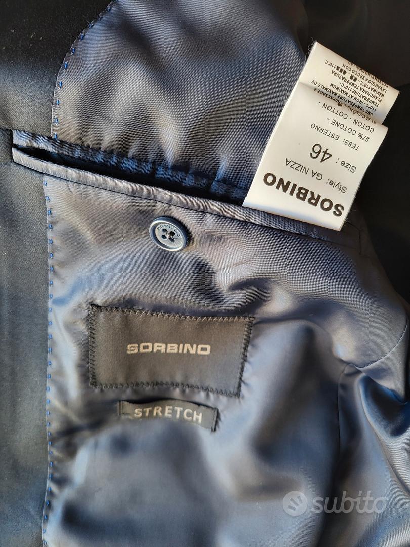 Abito elegante uomo blu sorbino taglia 46 Abbigliamento e