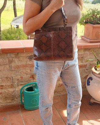 Borsa Vintage J.C. Twidd Co. in Vera Pelle