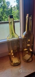 bottiglie da arredamento con luci