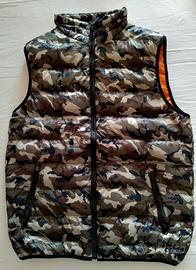 Piumino senza maniche camouflage Brand Issa Line